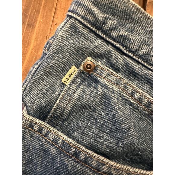 LL Bean Fleece Lined Men’s Relaxed Fit Jeans Size 36 X 29 Hike Fish Outdoors - Picture 3 of 15